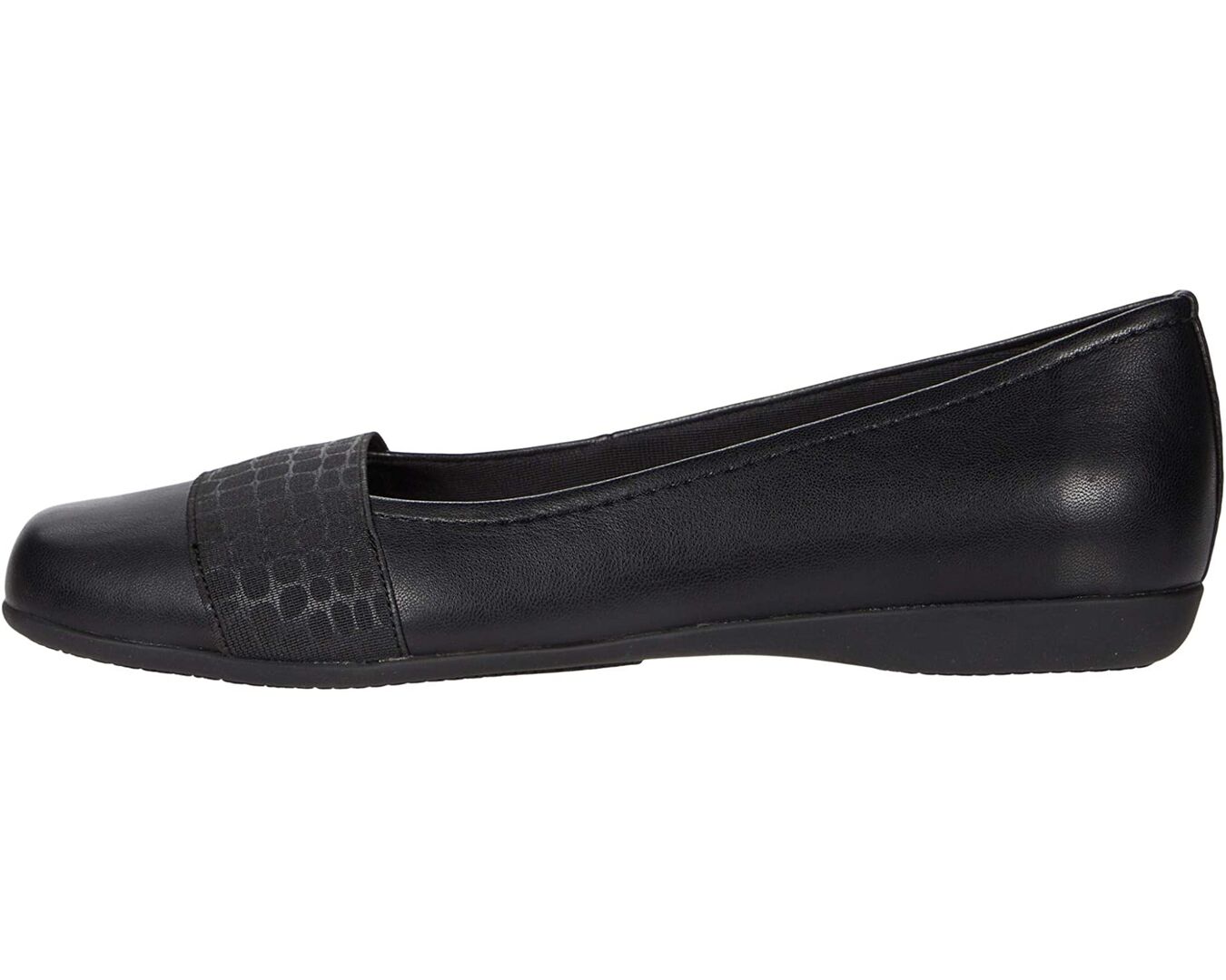 Туфли на плоской подошве Samantha Trotters, черный 9584080 | Super Soft Vegan Leather/ Croco Print Elastic (Black) фото 1