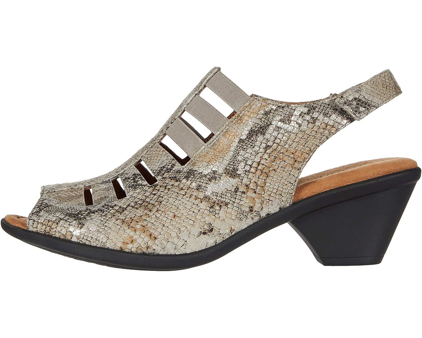 Туфли на каблуках Faye Comfortiva, серый 8654029 | Light Grey Rockafeller Snake Print фото 1