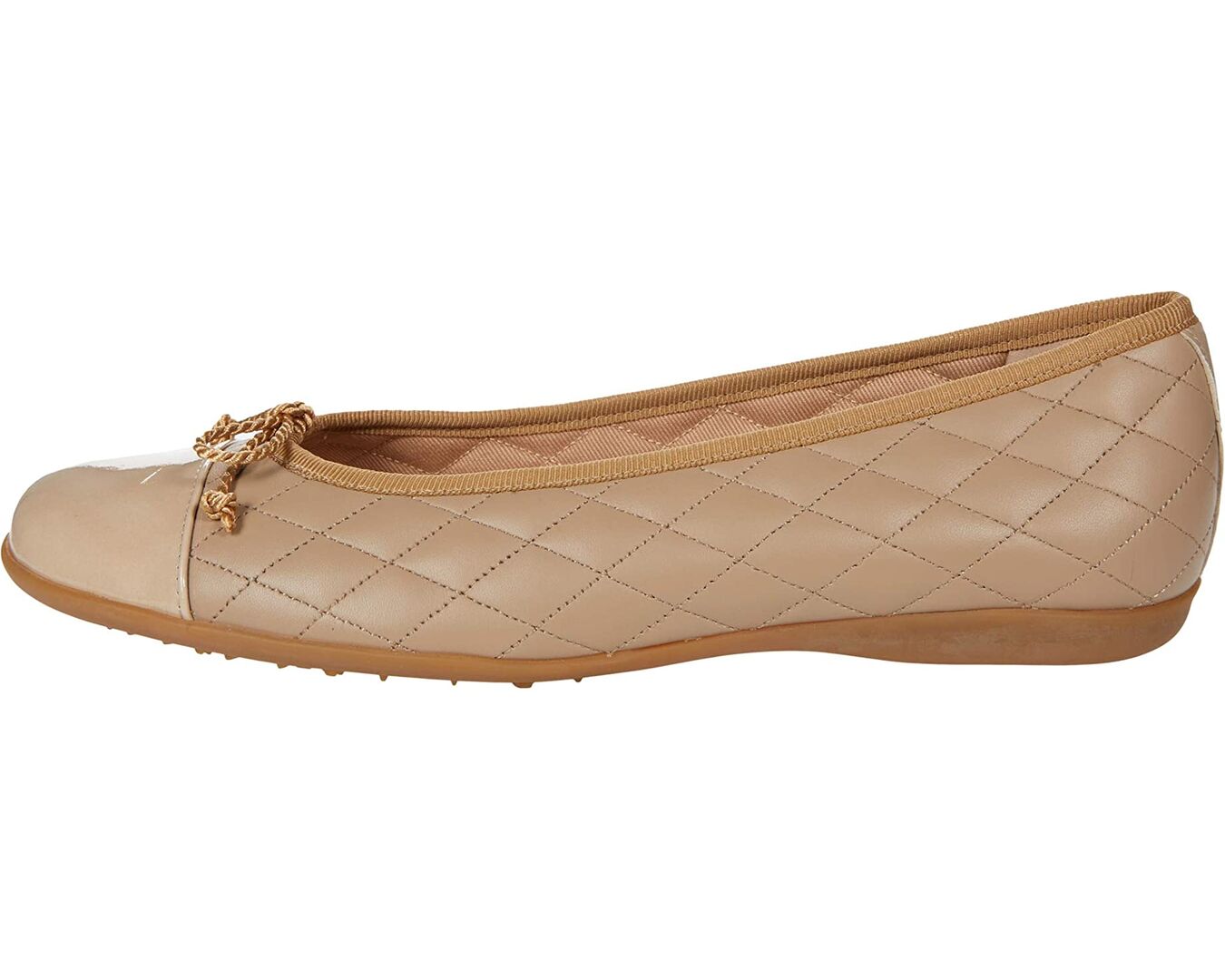 Туфли на плоской подошве PassportR Flat French Sole, латте из лакированной 7549592 | Latte Patent Leather фото 1