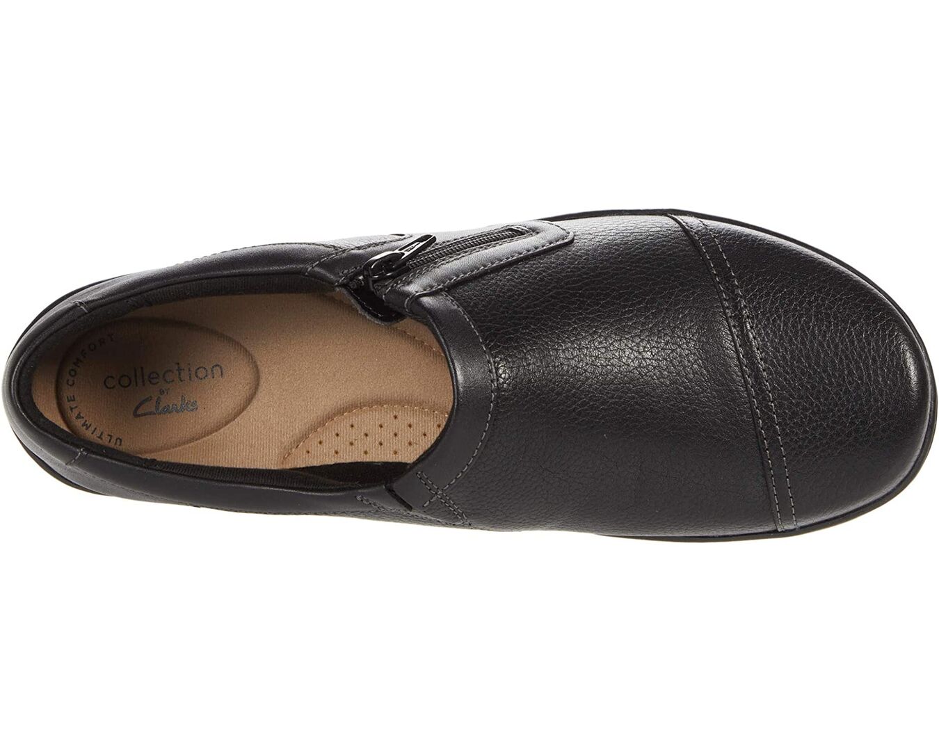 Лоферы Cora Giny Clarks, черный 9437842 | Black Tumbled/Smooth Leather фото 1