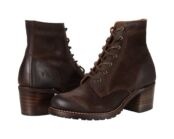 Ботинки Sabrina 6G Lace Up Frye, коричневый 7720128 | Dark Brown Oiled Suede фото 2