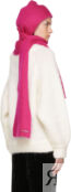 Розовый шарф с капюшоном 7G TOM FORD
