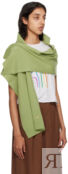 Зеленый шарф с воротником BY FAR