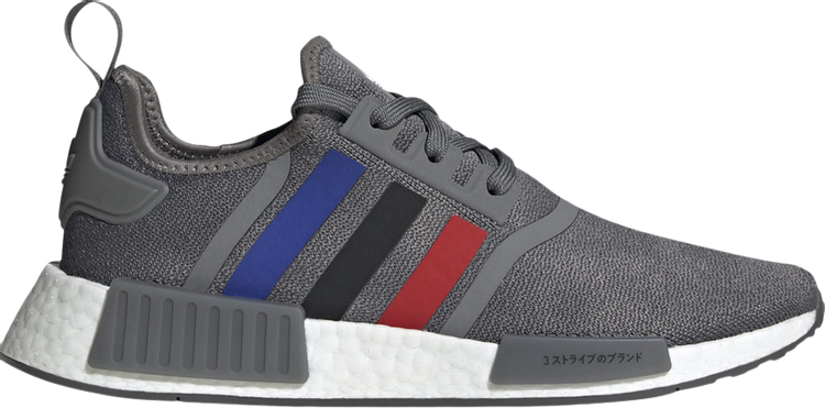 Кроссовки Adidas NMD_R1 'Grey Scarlet Blue', серый FZ5708 | Grey фото 1