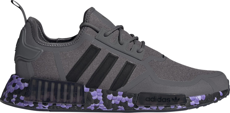 Кроссовки Adidas NMD_R1 'Grey Purple Rush', серый GW5636 | Grey фото 1