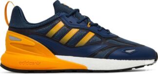 Кроссовки Adidas ZX 2K Boost 2.0 'Crew Blue Semi Solar Gold', синий