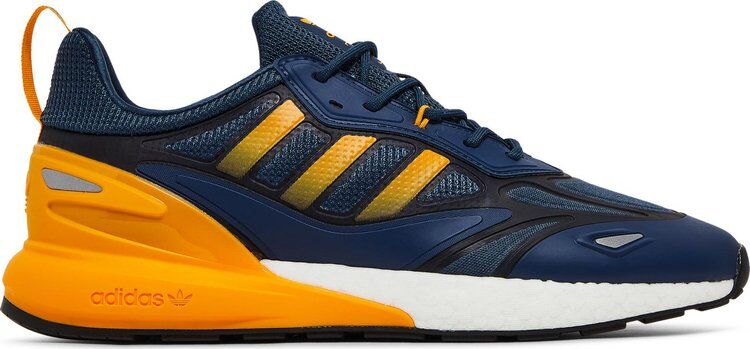 Кроссовки Adidas ZX 2K Boost 2.0 'Crew Blue Semi Solar Gold', синий GZ7733 | Blue фото 1