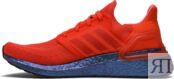 Кроссовки Adidas UltraBoost 20. красный/синий FV8451 | Red фото 3