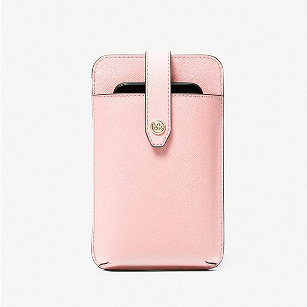 Сумка кросс-боди Michael Michael Kors Saffiano Leather Smartphone, розовый