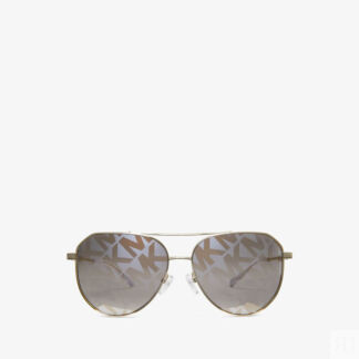 Солнцезащитные очки Michael Kors Cheyenne, серый/золотой