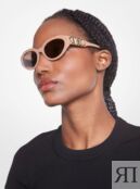 Солнцезащитные очки Michael Michael Kors Empire, бежево-розовый