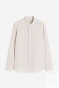 Essentials No 17: Льняная рубашка H&M, светло-бежевый/полосатый