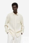Essentials No 17: Льняная рубашка H&M, светло-бежевый