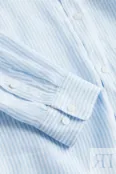 Essentials No 17: Льняная рубашка H&M, светло-голубой/белый в полоску