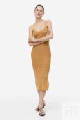 Вязаное крючком платье H&M, горчица желтая 1154801001 | Mustard yellow фото 1