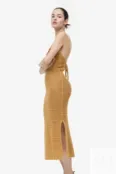 Вязаное крючком платье H&M, горчица желтая 1154801001 | Mustard yellow фото 3