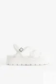 Босоножки на массивной платформе H&M, белый