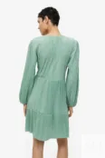 Плиссированное платье из джерси H&M, мятно-зеленый 1172513002 | Mint green фото 5