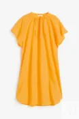 Хлопковое платье-туника H&M, желтый 1126550002 | Yellow фото 4