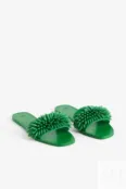 Шлепанцы из бисера H&M, зеленый