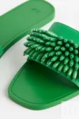 Шлепанцы из бисера H&M, зеленый