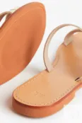 Кожаные сандалии H&M, золотой цвет
