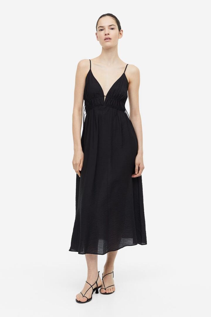 Платье с кулиской H&M, черный 1175931001 | Black фото 1