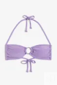 Мягкий топ бикини H&M, фиолетовый