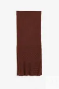 Юбка вязания "пуантель" H&M, коричневый