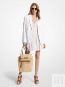 Блейзер Michael Michael Kors Linen Blend Boyfriend, белый