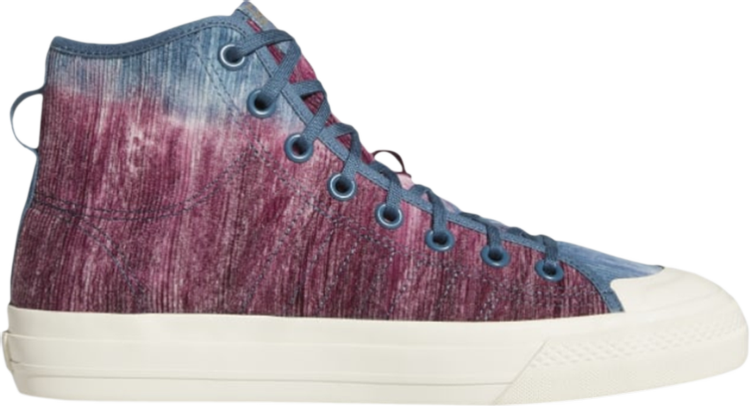 Кроссовки Adidas Nizza High RF 'Victory Crimson Orbit Indigo', красный H01145 | Red фото 1