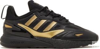 Кроссовки Adidas ZX 2K Boost 2.0 'Black Gold Metallic', черный