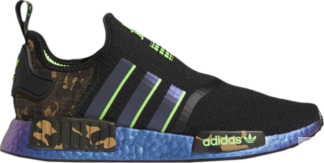 Кроссовки Adidas JuJu Smith-Schuster x NMD_R1 'Black Camo Print', черный