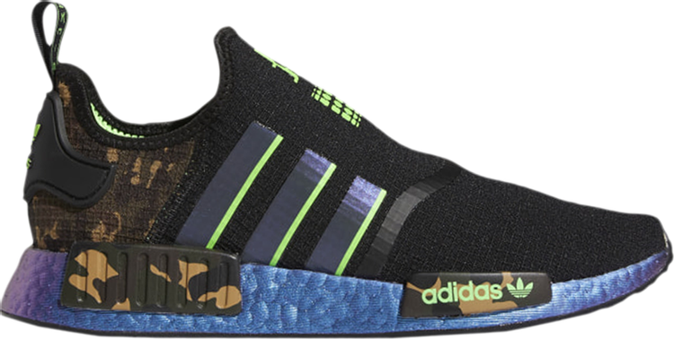 Кроссовки Adidas JuJu Smith-Schuster x NMD_R1 'Black Camo Print', черный FZ5410 | Black фото 1