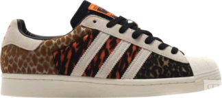 Кроссовки Adidas atmos x Superstar 'Crazy Animal', кремовый