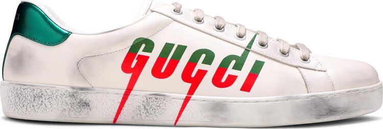 Кроссовки Gucci Ace Gucci Blade - Distressed White, белый 576137 A38V0 9090 | Gucci Blade - Distressed White фото 1