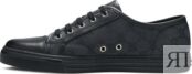 Кроссовки Gucci GG Canvas Low Grey Black, серый 426189 KQWM0 1948 | Grey Black фото 3