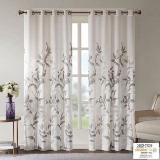 Шторы Madison Park Cecily Semi Sheer Single, 127x213 см, светло-серый