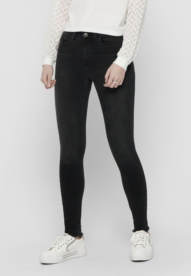 Джинсы Skinny Fit ONLY Onlblush Raw, черный деним ON321N0P6-Q11 | black denim фото 1