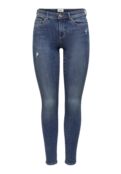 Джинсы Skinny Fit ONLY Onlwauw Life Mid, темно-синий деним ON321N1DK-K11 | medium blue denim фото 4