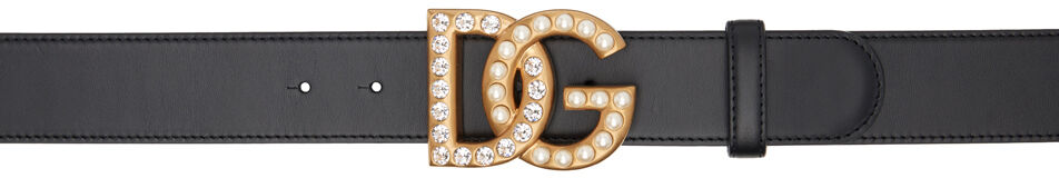 Черный ремень DG Dolce & Gabbana