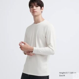 Лонгслив Uniqlo Heattech Extra Warm Cotton, белый