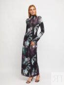 Облегающее платье длины макси с принтом Soft Focus Zolla