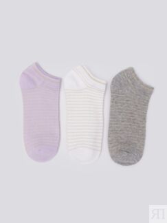 Набор коротких носков (3 пары в комплекте) zolla