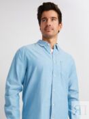 Рубашка из хлопка с длинным рукавом и карманом zolla