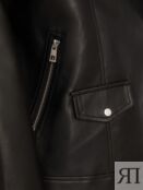 Короткая куртка-косуха оверсайз силуэта из искусственной кожи zolla