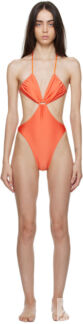 SSENSE Эксклюзивный оранжевый комбинезон Kisa One-Piece DOS SWIM