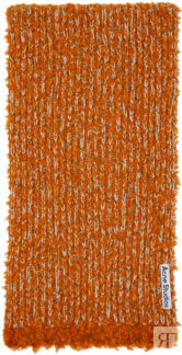 Оранжево-белый стеганый шарф Acne Studios