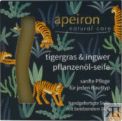 Apeiron Мыло с тигровой травой и имбирем 100 г