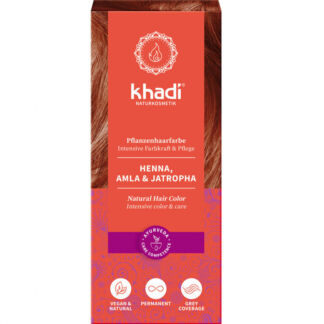 KHADI Органическая краска для волос "Интенсивно-красный" 100 г